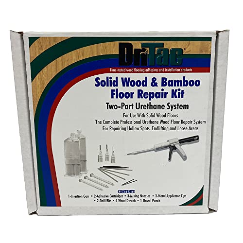 Sika DriTac - Floor Repair Adhesive - SW-1 Solid Wood and Bamboo Floor Repair kit - White - Corrects voids and Popping Wood Conditions - Full kit Dri Tac