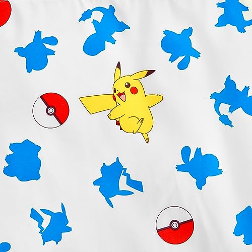 Northwest Twin Bed in a Bag Set – Pokémon First Starters Design – 5-Piece Bedding Set with Comforter, Fitted Sheet, Flat Sheet, Pillowcase, Sham Northwest