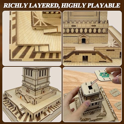 Ysityum 3D Wooden Puzzle for Adults - Statue of Liberty Wood Puzzle Modle Kits with USB LED Light, DIY Architecture Building Craft Toy Set Brain Teaser Gifts for Kids & Teens (147PCS) Ysityum