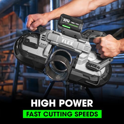 FLEX 24V Brushless Cordless 5-Inch Deep Cut Band Saw Tool Only, Battery and Charger Not Included - FX2351-Z FLEX