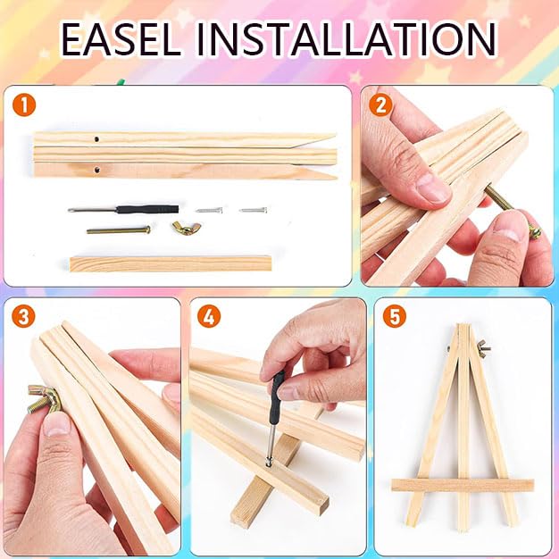 4 Pack Framed Paint by Numbers Kit for Adults Beginners-Four Season Adult Paint by Number Kits on Canvas Framed, Landscape DIY Acrylic Oil Painting by Numbers for Adults for Gift Home Decor(8x12inch) Arttoplus