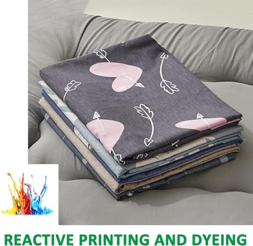 OneGrifN Cover for Traditional Japanese Floor Futon Mattres 100% Cotton Cover for Traditional Shikibuton Futon Mattress,Soft Washable Protective Cover Dust Cover with Zipper,(Flower,Queen(150x200cm)) OneGrifN