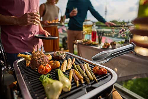 Weber Lumin Outdoor Electric Barbecue Grill, Black - Great Small Spaces such as Patios, Balconies, and Decks, Portable and Convenient Weber