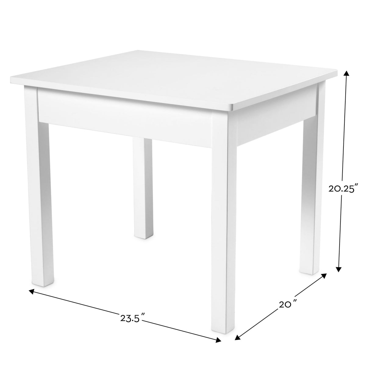 Melissa & Doug Wooden Table & Chairs - White Melissa & Doug