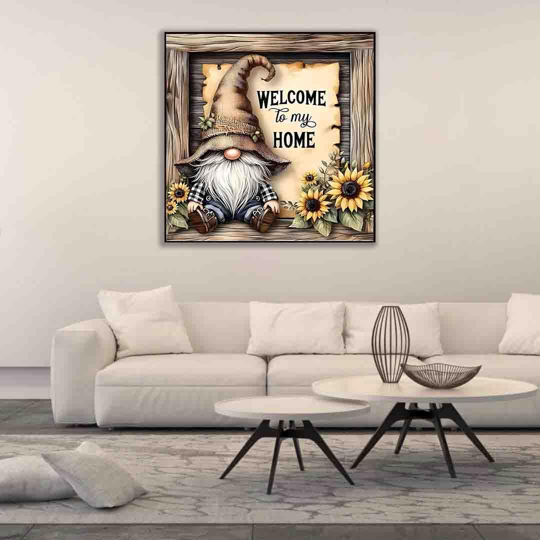 Gnome Cross Stitch Kits for Adults Beginner,Home Counted Cross Stitch Kits Printed Stitching Cute Patterns Dimensions Needlepoint Art Crafts Embroidery Kits for Adults Beginners DYAIANGMU