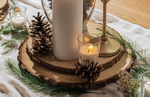 Rustic Wood Slices Set of (14) 9-10 inch Wood Slices! Wood Slices for centerpieces, Natural Wood Slices, Large Wood Slices (14) Rustic Wood Slices Inc.