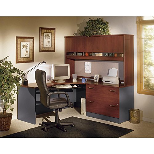 Bush Business Furniture Series C 2 Drawer Lateral File Cabinet, Locking Document Storage for Home or Professional Office, Hansen Cherry Bush Business Furniture