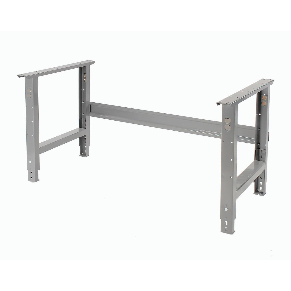 Global Industrial 60"W X 30"D Square Edge Birch Butcher Block Work Bench, 1-3/4" Top - Adjustable Height - Gray Global Industrial