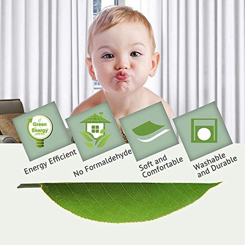 H.VERSAILTEX Patio White Curtains 100x84 Inches for Sliding Door Extral Wide Blackout Curtain Panels Thermal Insulated Room Divider - Grommet Top, 7' Tall by 8.5' Wide H.VERSAILTEX