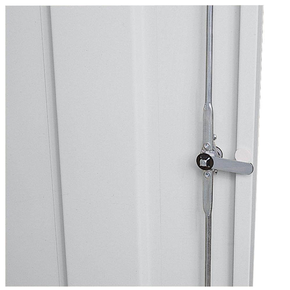 Sandusky Lee CAC1362472-05 Combination Garage Storage Cabinet, Steel Utility Cabinet with Adjustable Shelves, 72" H, Dove Gray Sandusky