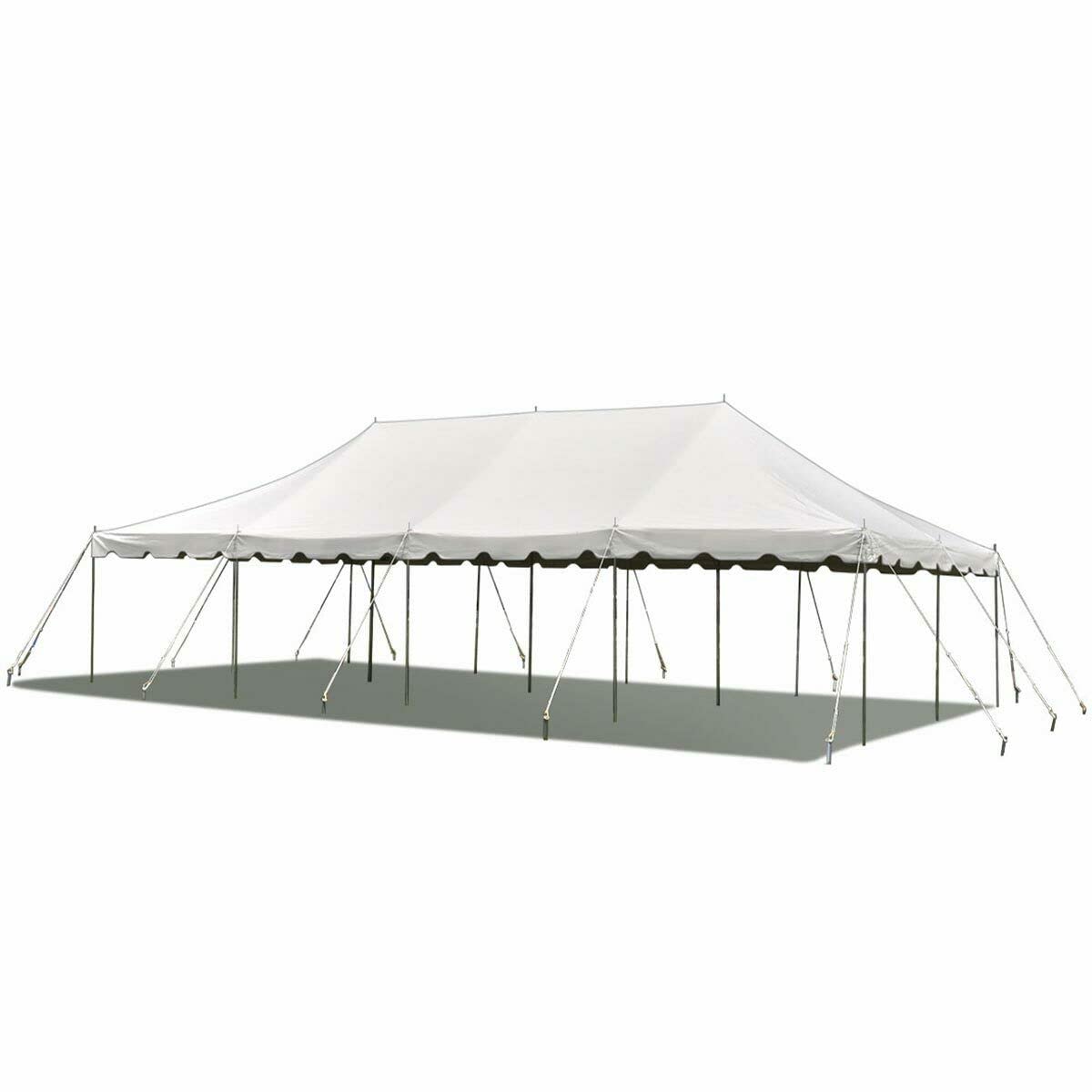 Party Tents Direct 20'x40' Canopy Tent, Weekender Canopy Pole Tent, Easy Up with Heavy Duty PVC White Top, 160 Person Capacity, Outdoor Canopies, Tents for Parties, Weddings & Events Party Tents Direct