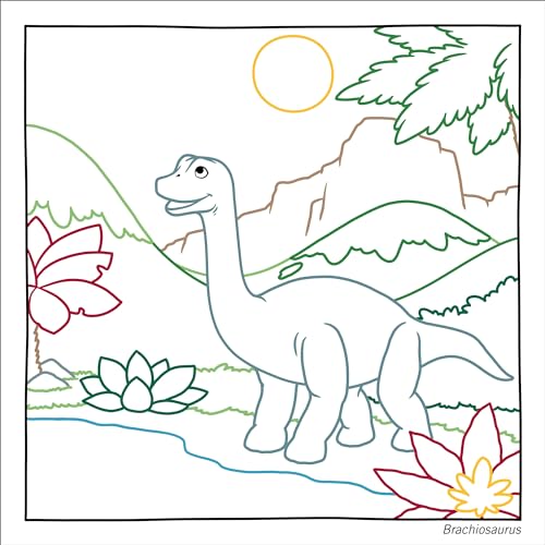 Magic Paper Coloring Book: Dinosaurs: Discover Hidden Patterns and Images! WoodArtSupply