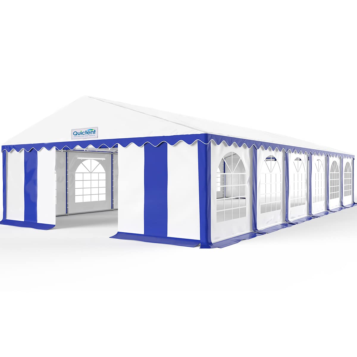 Quictent 20x40 Party Tent Heavy Duty PVC Large Commercial Vinly Canopy Wedding Big Event Shelter, Stripe Blue&White Quictent