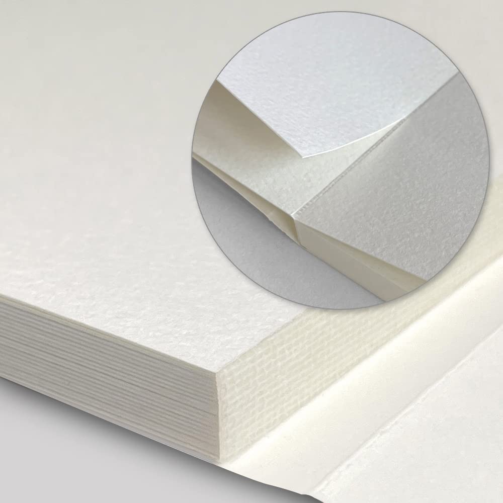 Watercolor Sketchbook,3.9x3.9 Inch Portable Square Mini Watercolor Notebook, 20 Sheets Tearable Watercolor Textured Drawing Papers, 300 GSM (140lb) Art Paper Sketchbook.White qianshan