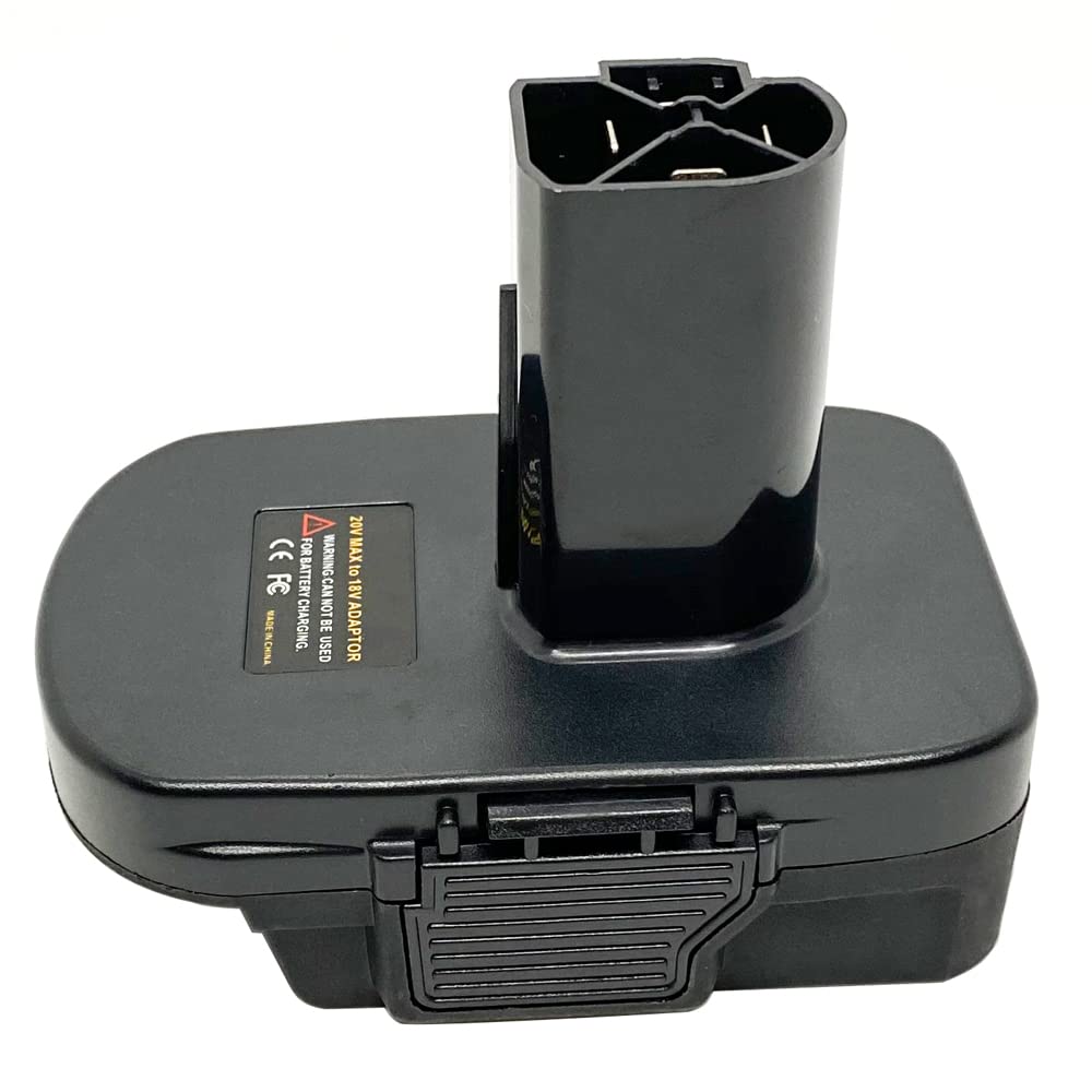 Battery Adapter for Craftsman C3 19.2 Volt Lithium Cordless Tool, Convert for DeWalt 20V &for Milwaukee 18V M18 Lithium Battery to Craftsman 19.2V Ni-MH Lithium Battery Converter, w/ USB Charge Port XFYBZN
