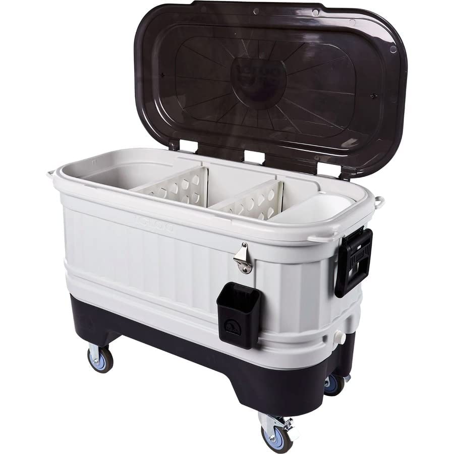 Igloo 125 qt Gray Party Bar Wheeled Cooler Igloo