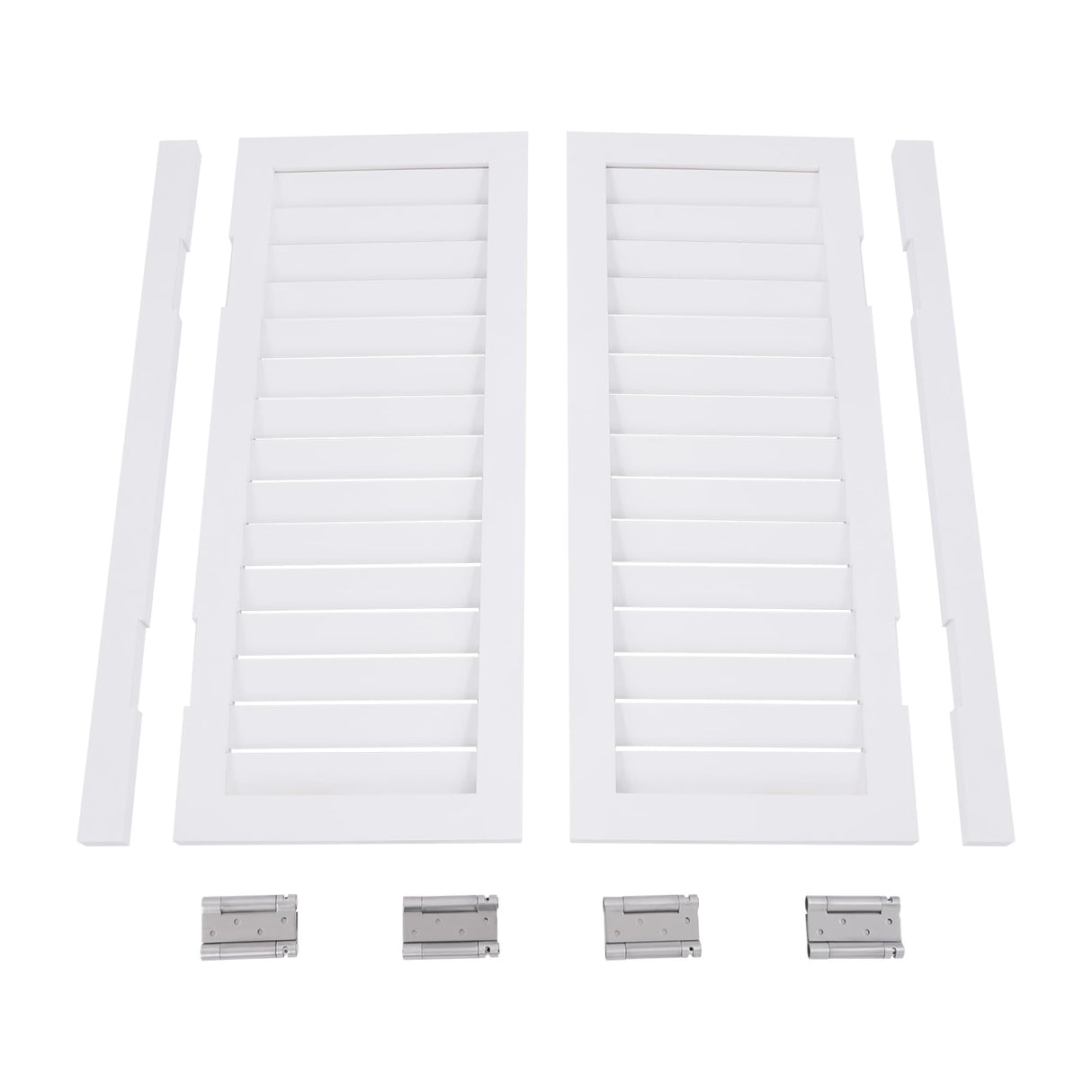 Undercat Swinging Door Cafe Doors, Solid Wood Partition Door, Two-Way Saloon Doors, Half-Waist Dividing Doors for Hallway Porch Kitchen Bar Pub Entrance Partition, 33.46 * 35.43 in, White Undercat