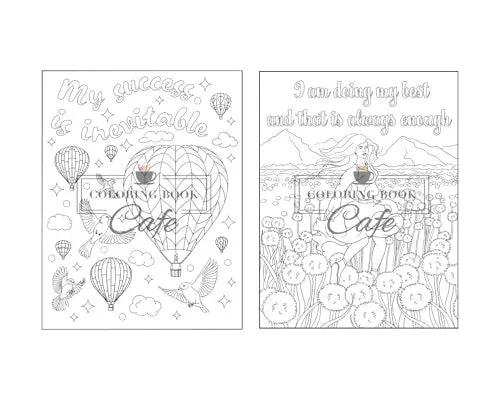 100 Inspirational Quotes Coloring Book for Adults: 100 Motivational Quotes, Positive Affirmations and Inspirational Phrases for Stress Relief and Relaxation WoodArtSupply