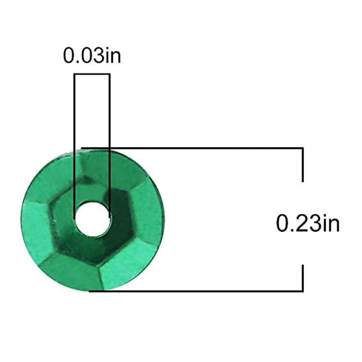 DIYASY 9800 Pcs 6MM Bulk Loose Sequins, Round Embroidery Sequins Cup Craft Sequin with Holes for DIY 22 Colors DIYASY