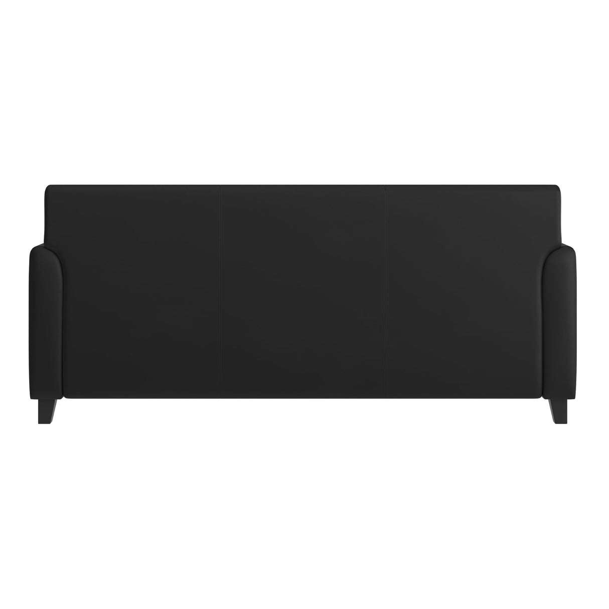 Flash Furniture HERCULES Diplomat Series Black LeatherSoft Sofa Flash Furniture