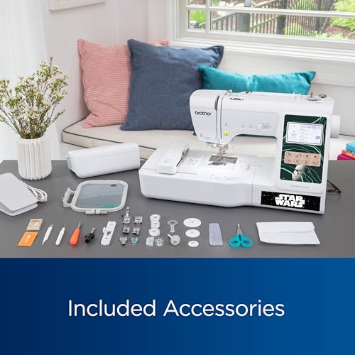 Brother LB5500S Star Wars 2-in-1 Combo Sewing & Embroidery Machine, 16.5 x 7.76 x 12.09 inches, White Brother