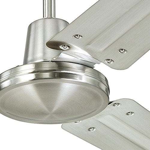 Westinghouse Westinghouse 7861400 Industrial 56-Inch Three Indoor Ceiling Fan, Brushed Nickel Steel Blades Westinghouse Lighting