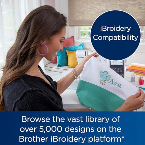 Brother SE700 Sewing and Embroidery Machine with Hoop Area - Touchscreen, USB Port, and Wireless Connectivity - 135 Built-in Designs & 103 Stitches Bundle with Sewing Accessories (5 Items)