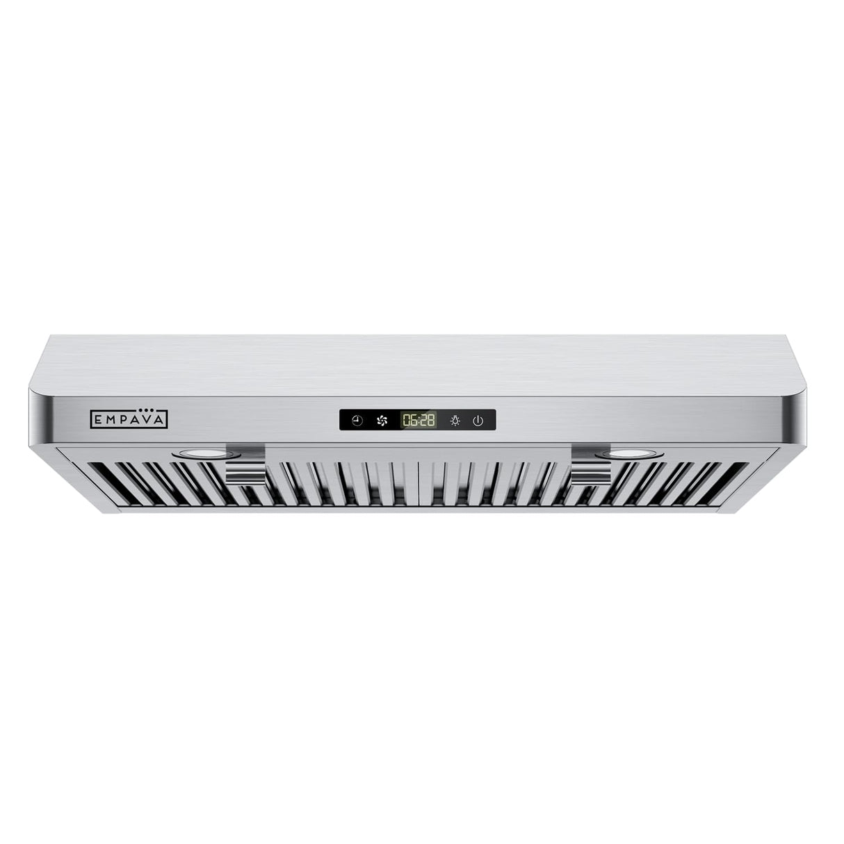 Empava Ductless/Ducted Range Hood Under Cabinet 30 Inch, Touch Control, 300 CFM Plug in, Stainless Steel Empava