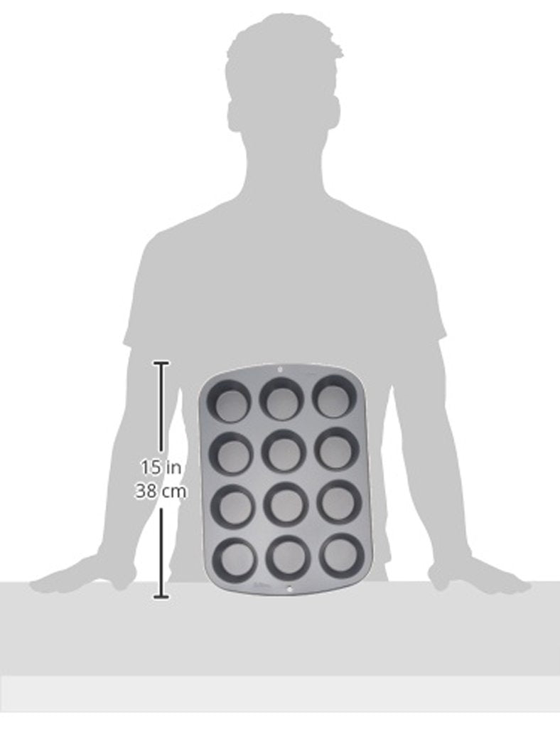 Wilton Recipe Right Muffin Pan, 12-Cup Non-Stick Muffin Pan Wilton