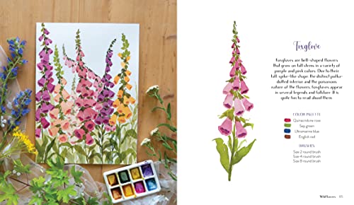 Wildflower Watercolor: The Beginner’s Guide to Painting Beautiful Florals WoodArtSupply