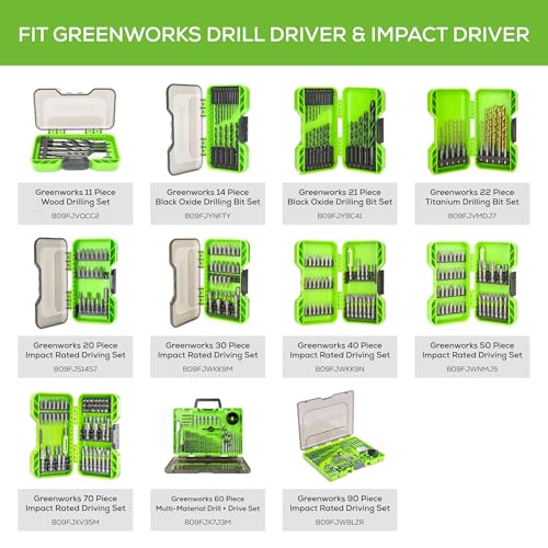Greenworks 24V Brushless 1/2" Hammer Drill (530 in-lbs.) 2.0Ah Battery and Charger Included, DDG402 Greenworks