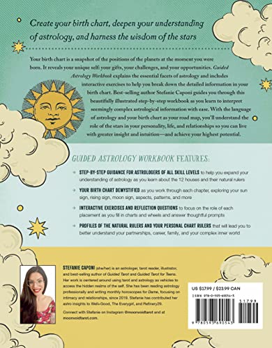 Guided Astrology Workbook: A Step-by-Step Guide for Deep Insight into Your Astrological Signs, Birth Chart, and Life (Guided Metaphysical Readings) WoodArtSupply