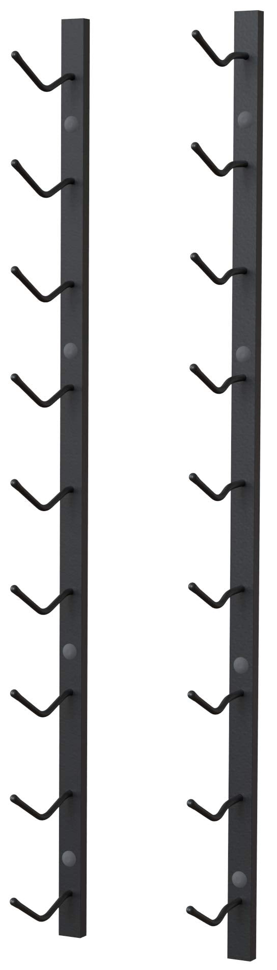 Y-Furniture The Rack Co. Wall Series - 9 Bottles Wall Mounted Wine Rack, Wine Storage with Label View (Steel, Satin Finish) TheRackCo.