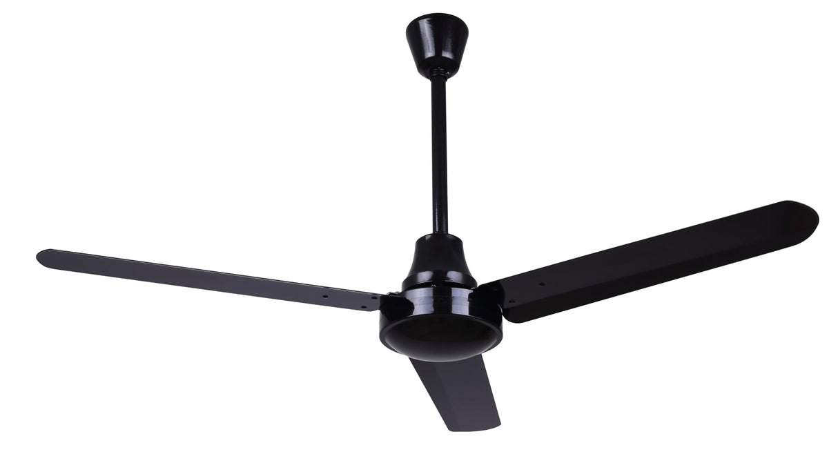 Canarm CP48D10N 48-Inch Industrial DC Ceiling Fan, High-Performance, Black, Downrod Mount, Energy-Efficient Cooling for Commercial & Residential Use Canarm