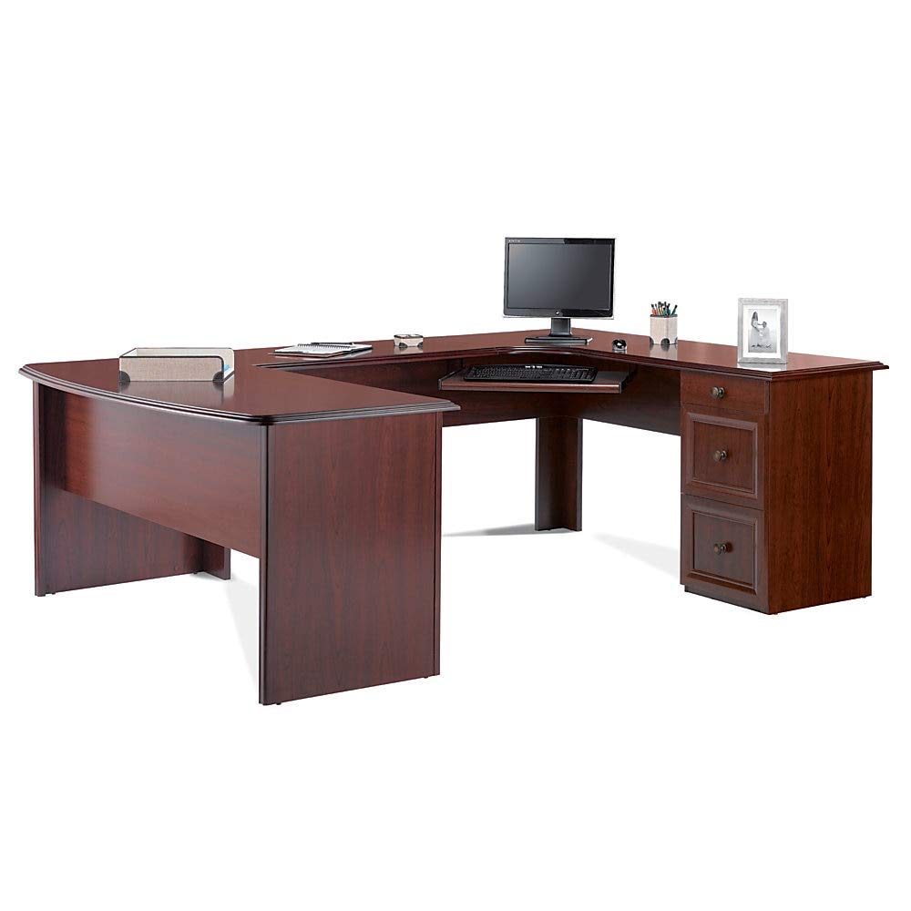 Realspace Broadstreet Executive U-shaped Office Desk - Hutch sold separately Realspace