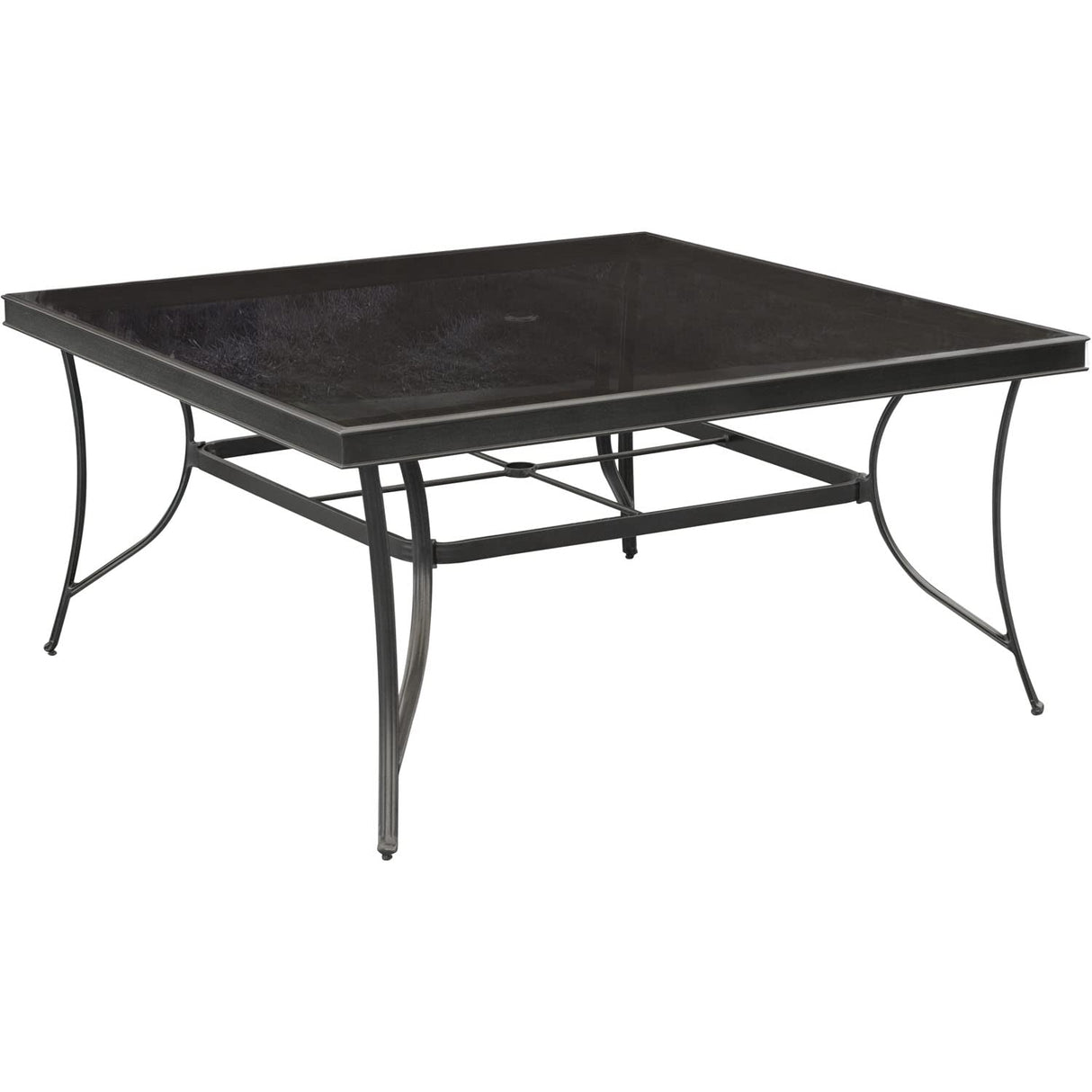 Hanover Traditions 9-Piece Outdoor Dining Set with Tan Cushions, 8 Swivel Rockers and Tempered Glass Square Dining Table, All-Weather, Rust-Resistant Aluminum Patio Dining Set for 8 Hanover