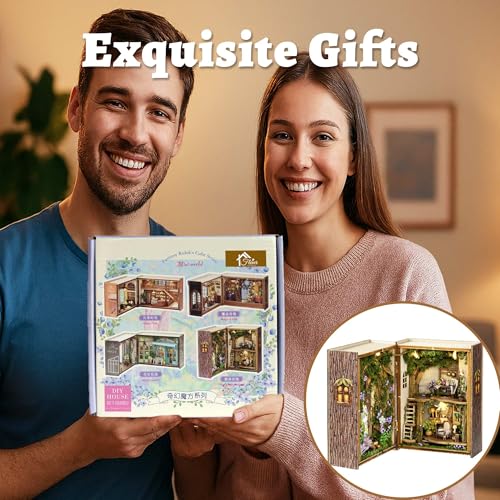 Flever Dollhouse Miniature DIY House Kit Creative Room with Furniture for Romantic Valentine's Gift (Forest Wonderland)