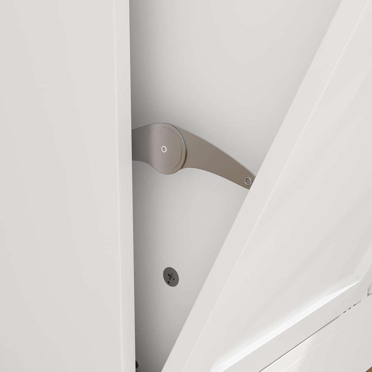 ROMSHINE Double Tilt Out Laundry Hamper, Hidden Laundry Hamper Cabinet with Adjustable Shelves & 2 Tilt Out Trash Cabinets (14 Gallon Each) for Bathroom Kitchen, White 1 Door ROMSHINE