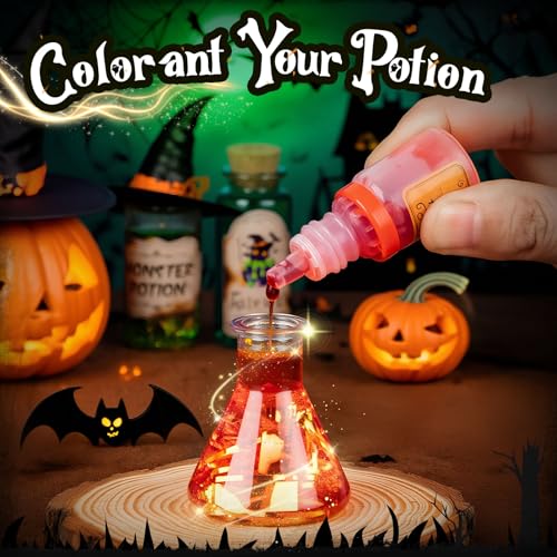 Alritz Science Potions Kit for Kids - 23 Magic Mix Potion Bottles, Witches Cauldron, Birthday Christmas Party Decorations Gifts Toys for Boys Girls 8 9 10 11+ Years Old Alritz