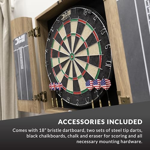 DMI Sports Dublin Bristle Dartboard Cabinet Set - Bristle Dartboard Included DMI Sports