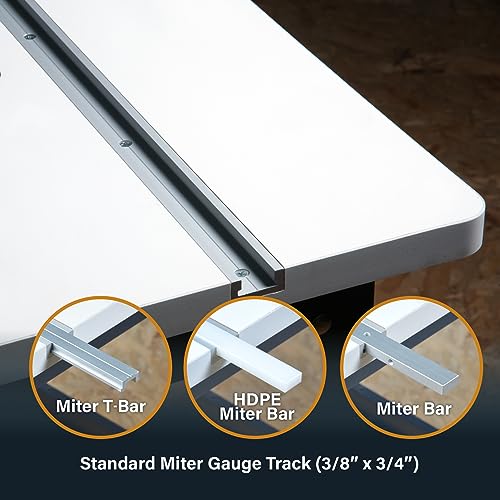 POWERTEC Router Table Top 24” x 32” w/Phenolic Template Precision Router Base with Insert Plate & Rings for Woodworking (71685) POWERTEC