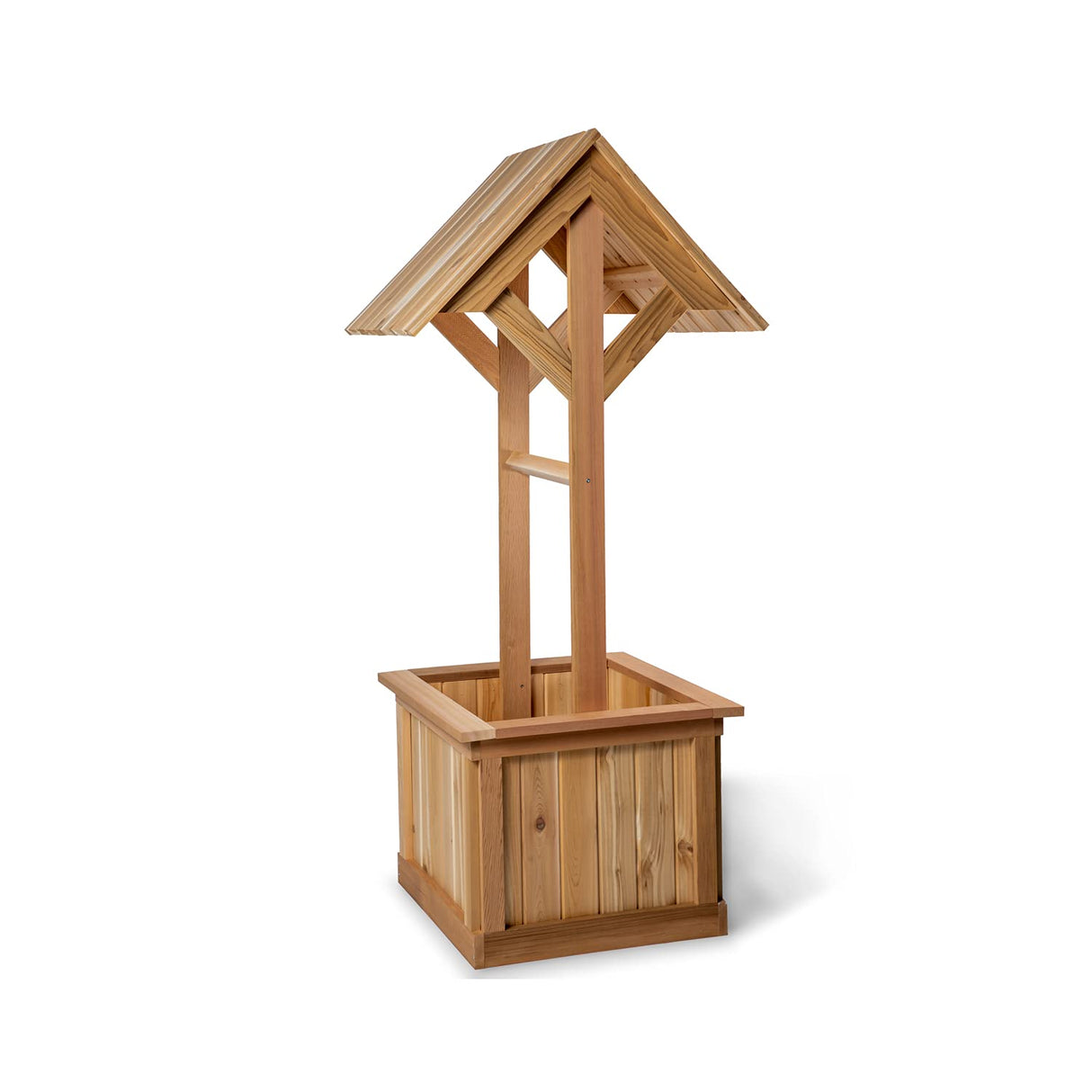 All Things Cedar Wishing Well Planter Box (5-Ft) All Things Cedar