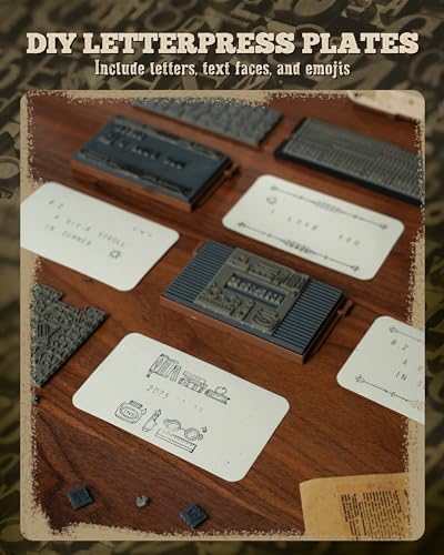 ROBOTIME Printing Press Wooden Puzzle, 3D Puzzles for Adults and Teens, Mechanical Wooden Model to Build, Unique Toy House Warming Birthday for ROBOTIME