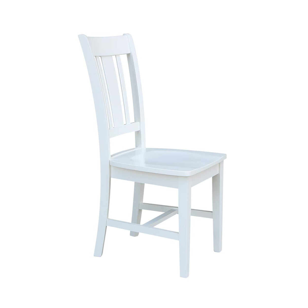 International Concepts Set of Two San Remo Splatback Dining Chairs, White IC International Concepts