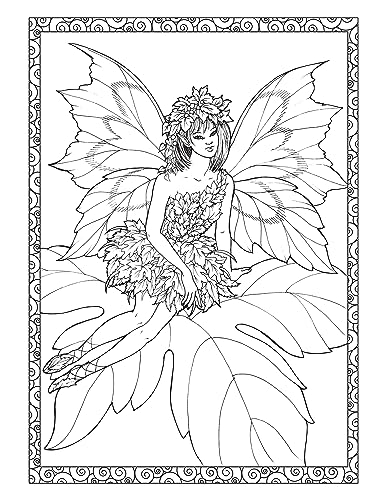 Adult Coloring Enchanted Fairies Coloring Book (Adult Coloring Books: Fantasy) Dover Publications