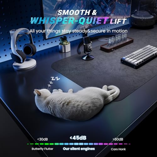 SIAGO Electric Standing Desk Adjustable - 55 x 24 Inch Sit Stand up Desk with Cable Management - 3 Memory Preset Adjustable Height Desk Computer Home Office Desk SIAGO