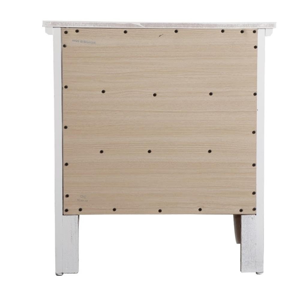 Glory Furniture Hammond 3 Drawer Nightstand in White Glory Furniture