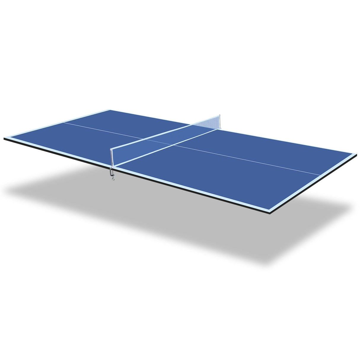 Ping Pong Table Top for Billiard Table, 7FT/8FT/9FT Foldable Table Tennis Table Topper for Pool Table, Indoor Outdoor Table Tennis Conversion Top w/Net & Premium Foam Padding (Blue, 8x4 FT) Generic