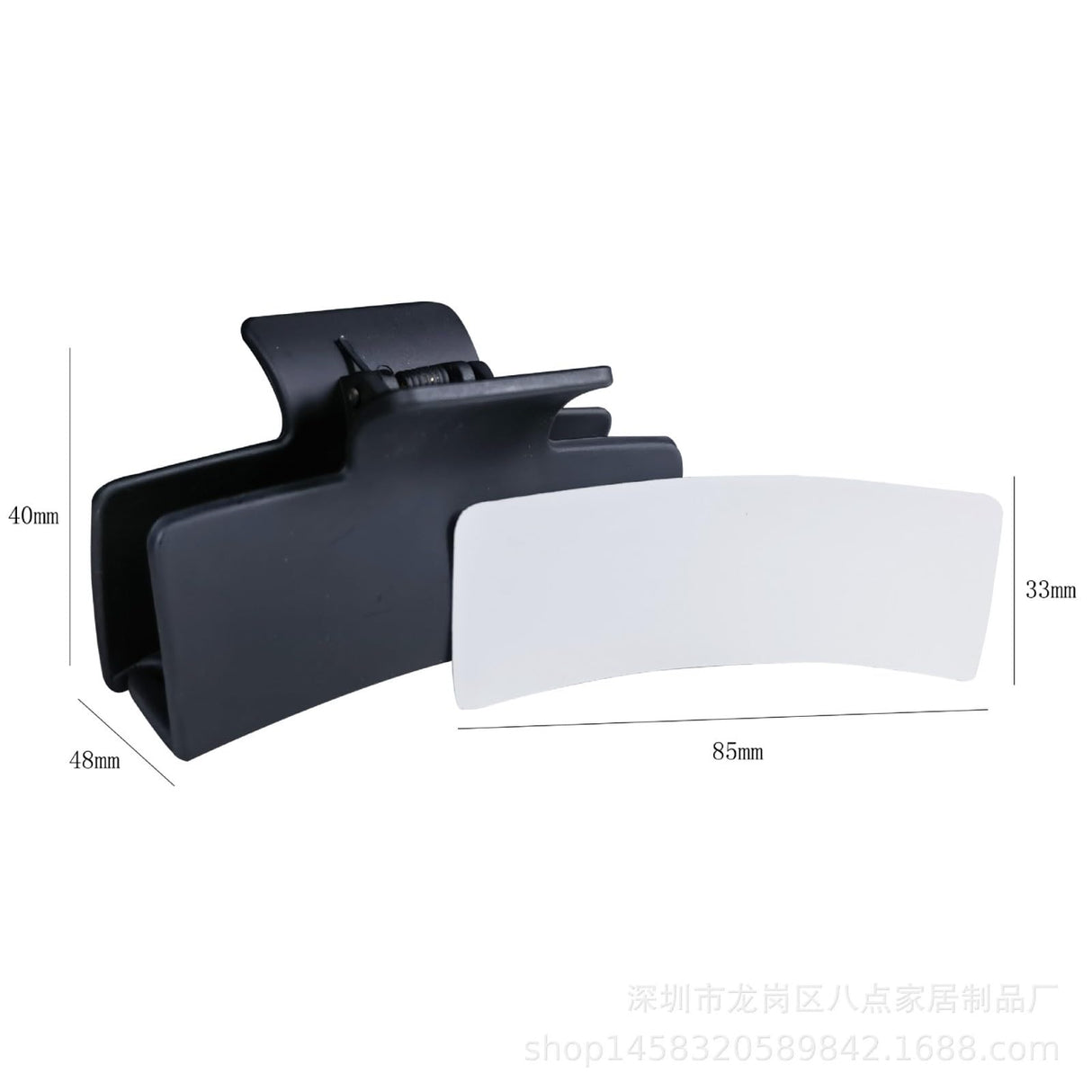 HAN SHENG Sublimation Blanks - 4 Pcs Heat Transfer Hair Claw Clips for DIY Hair Accessories HAN SHENG