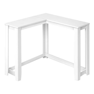 Monarch Specialties 3656 Accent Table, Console, Entryway, Narrow, Corner, Living Room, Bedroom, Laminate, White, Contemporary, Modern Table-36, 35.5" L x 35.5" W x 32" H